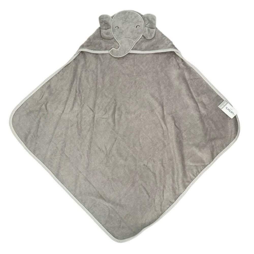 Carter's Unisex Baby Elephant‎ Hooded Towel in Gray